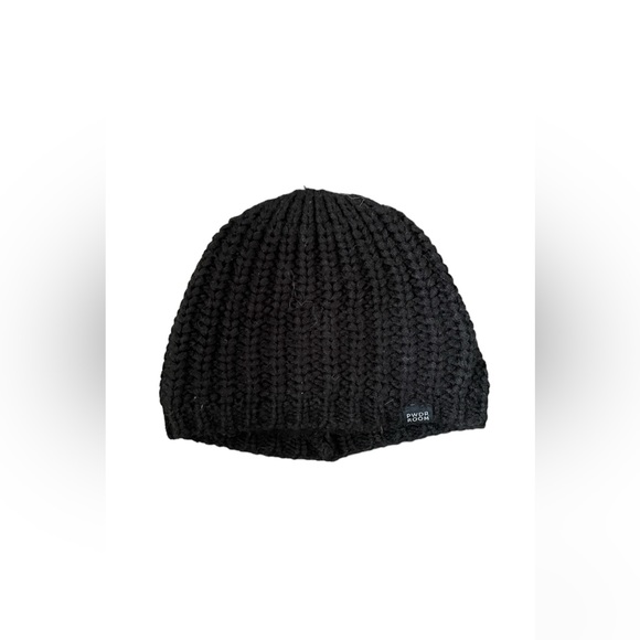 Women’s PWDR Room black beanie - Picture 1 of 3